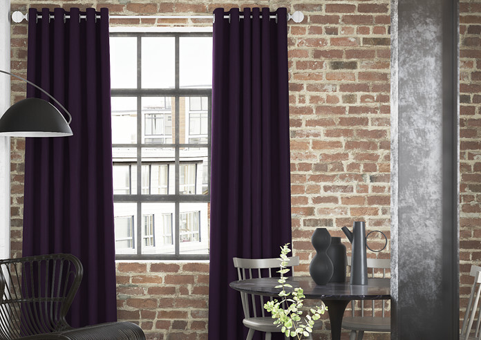 Faux Suede, Purple - Made to Measure Curtains - Image 3